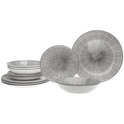 Dinnerware Laura Gray Porcelain 12 Pc