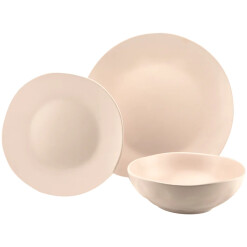 Dinnerware Aspero Pink Stoneware 12 Pc