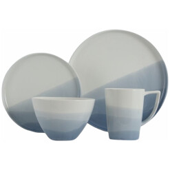 Dinnerware Spring Blue Porcelain 16 Pc