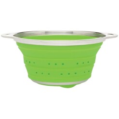 Collapsible Colander Green SS
