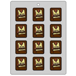 Upsherin Tzitzis Mazel Tov Square Chocolate Mold