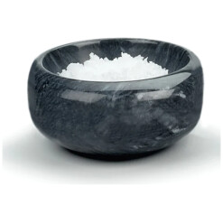 Salt Cellar Black Marble