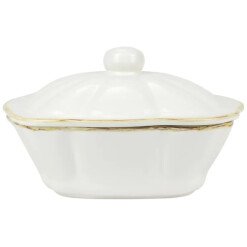 Italian Baker Square Covered Dish White