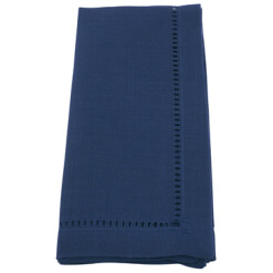 Dinner Napkins Navy Hemstitched Set Of 4