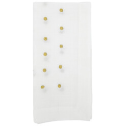 Dinner Napkin Gold Dot Set Of 4