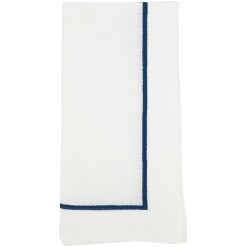 Dinner Napkin Blue Edge Set Of 4