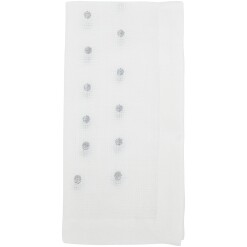 Dinner Napkin Silver Dot  Set Of 4
