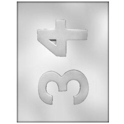 Number 3-4 Chocolate Mold