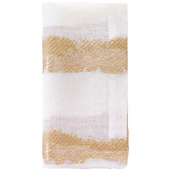 Dinner Napkin Brushstroke Gold Set Of 4