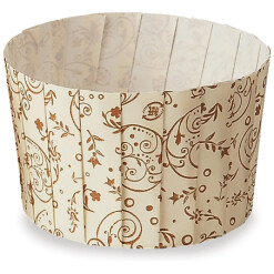 Baking Cup Pleated Brown Blossom