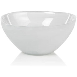 Glass Bowl Monte Carlo White