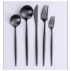 Flatware Vikko Vera Matte Black 20 Pc Set