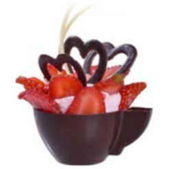 Chocolate Deco Brown Tea Cup 12 Pieces