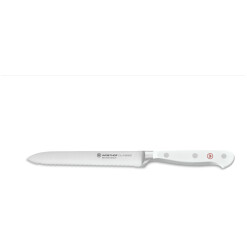 Wusthof Classic White Serrated Utility Knife 5"