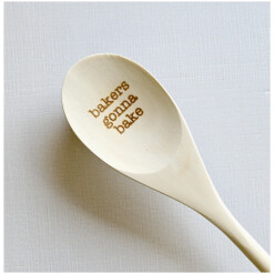 Spoon Wood Engraved Bakers Gonna Bake