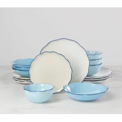 Dinnerware Kate Spade Garden Party Blue 16 Pc Set
