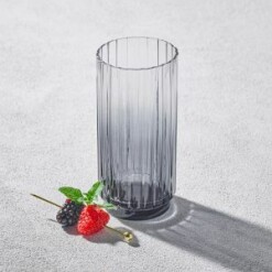 Glass Tumbler Elegant Smoke Tall 15 oz