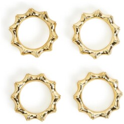 Napkin Ring Bamboo Gold