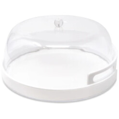 Cake Dome Modern Acrylic & White