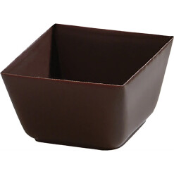 Chocolate Deco Square Cup 12 Pieces