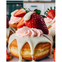 Gourmet DAIRY Donut Shot Strawberry Fragola