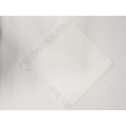 Dinner Napkin Fringe White