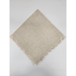 Dinner Napkin Hemstitch Fringe Natural