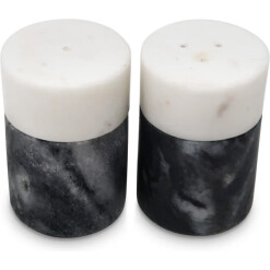 Salt and Pepper White and Black Marble