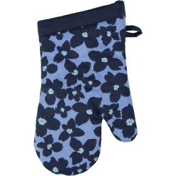 Oven Mitt Periwinkle Floral