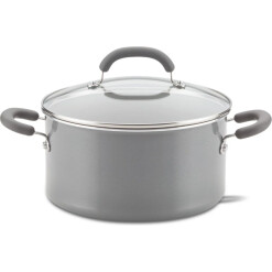 Rachel Ray Stockpot 6 Quart Induction Grey