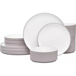 Noritake Dinnerware Colortex Stone Taupe 12 Pc Set
