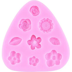 Silicone Mold Mini Flowers & Leaves