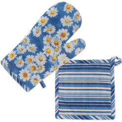 Oven Mitt Potholder Set Agnetha
