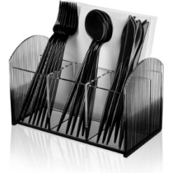 Utensil Caddy Ribbed Black