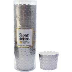 Paper Baking Cups Small Silver