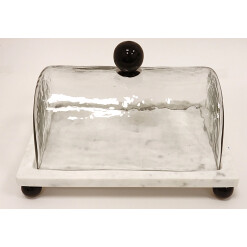 Cake Dome Rectangle Black Knob