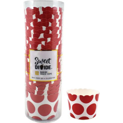 Paper Baking Cups Small Red Polka Dot
