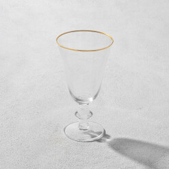 Glass Stemware Desto Gold Rim