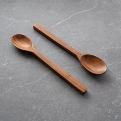Salad Servers Set Wood
