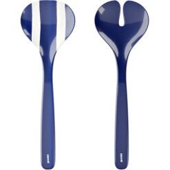 Riviera Salad Servers White Blue