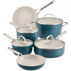 Kitchen Aid Ceramic Induction 10 Piece Set Agave