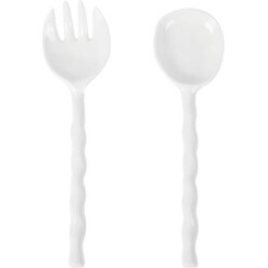 Salad Servers Melamine White