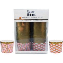 Paper Baking Cups Large Pink & Gold Assortment