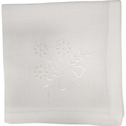 Dinner Napkin Eyelet Flower Set Of 4