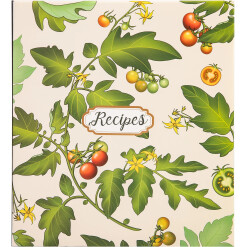 Recipe Book Vine Print