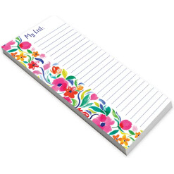 List Pad Painterly Blooms
