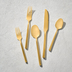Flatware Vikko Sutherland Gold Brushed 20 Pc Set