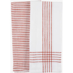 Red Slubbed Tea Towel
