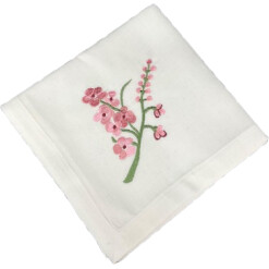 Dinner Napkin Pink Orchid Set of 4