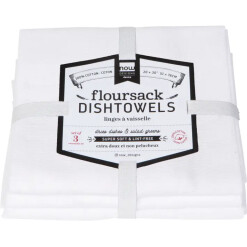 White Flour Sack Tea Towel Set